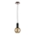 Luster na lanku JANTAR WOOD 1xE27/60W/230V