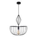 Luster na lanku JASMINA 1xE27/20W/230V pr. 40 cm čierna