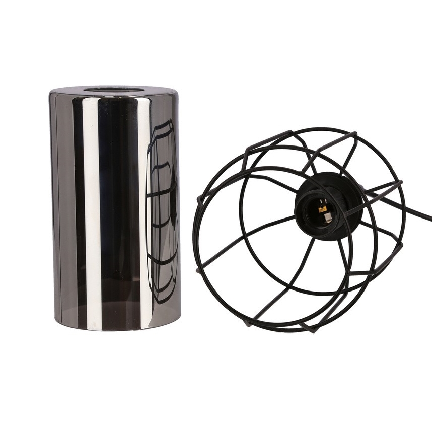 Luster na lanku JONERA 1xE27/40W/230V čierna
