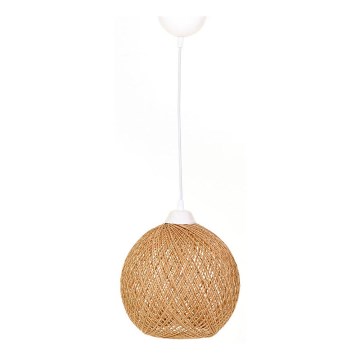 Luster na lanku JUTE 1xE27/60W/230V béžová