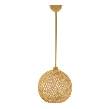 Luster na lanku JUTE 1xE27/60W/230V béžová