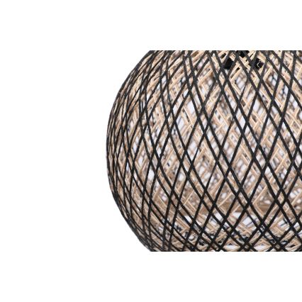 Luster na lanku JUTE 1xE27/60W/230V čierna