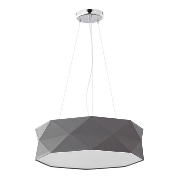 Luster na lanku KANTOOR 1xE27/15W/230V šedá