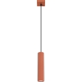 Luster na lanku KARBON 1xGU10/10W/230V červená