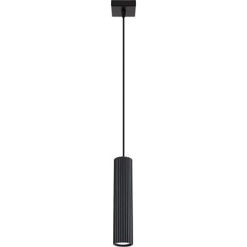 Luster na lanku KARBON 1xGU10/10W/230V čierna