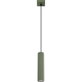 Luster na lanku KARBON 1xGU10/10W/230V zelená