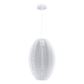 Luster na lanku KAREI 1xE27/20W/230V pr. 30 cm biela