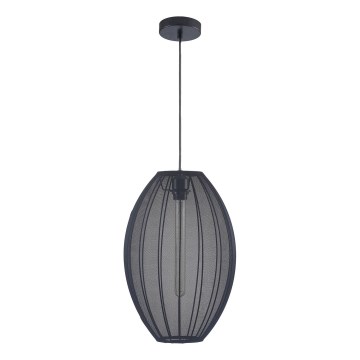 Luster na lanku KAREI 1xE27/20W/230V pr. 30 cm čierna
