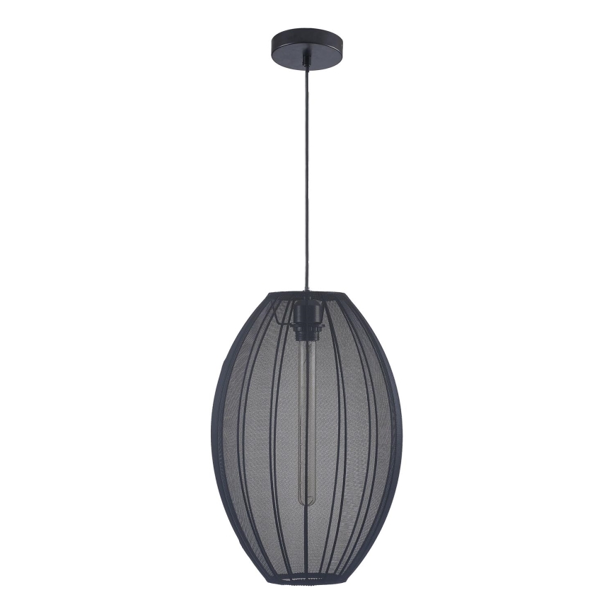 Luster na lanku KAREI 1xE27/20W/230V pr. 30 cm čierna