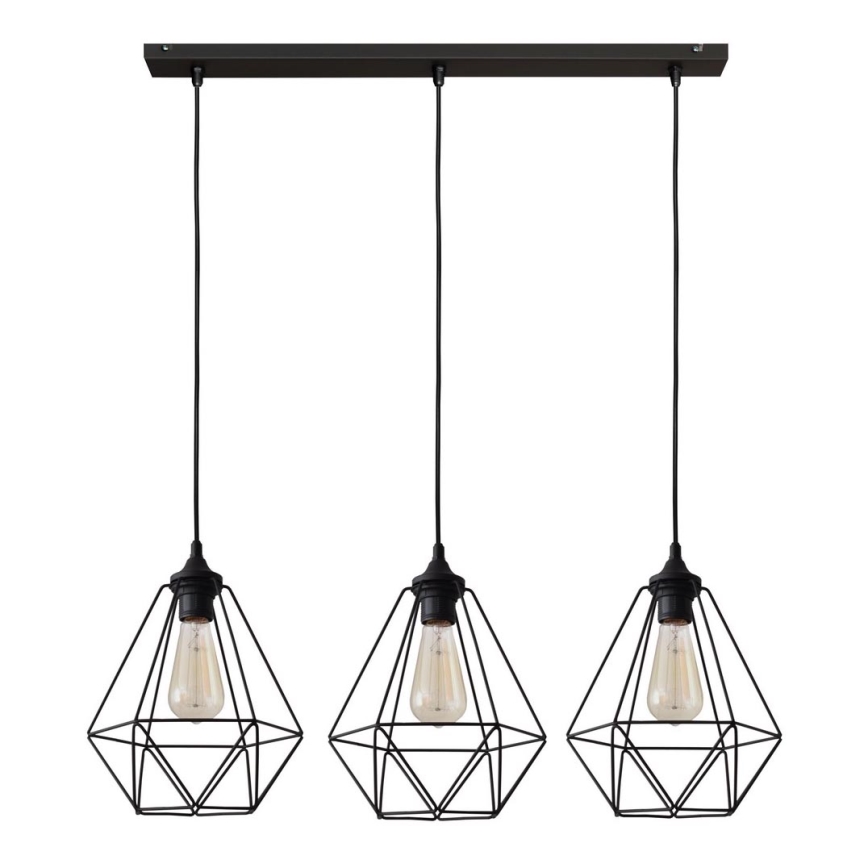 Luster na lanku KARO 3xE27/15W/230V