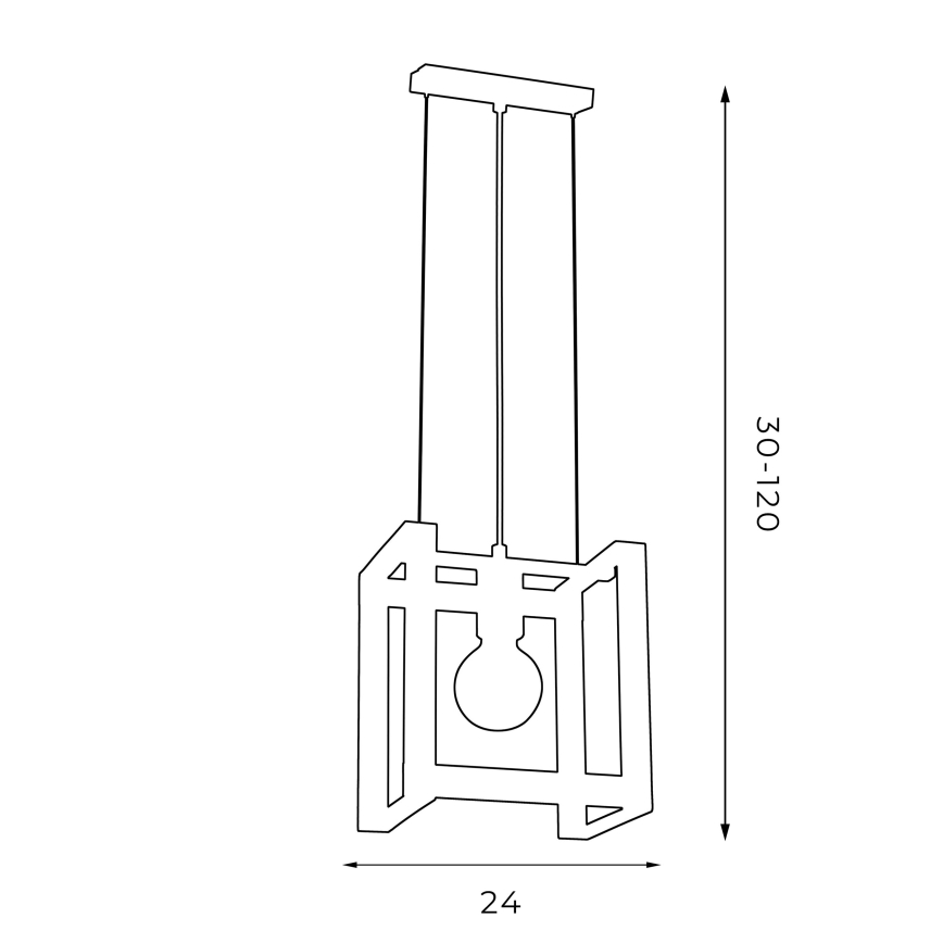 Luster na lanku KARTEL 1xE27/60W/230V