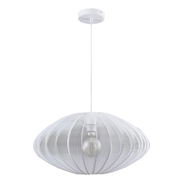 Luster na lanku KINU 1xE27/20W/230V pr. 50 cm biela