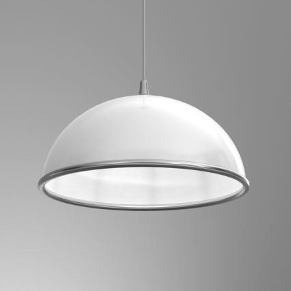 Luster na lanku KITCHEN 1xE27/15W/230V biela/lesklý chróm