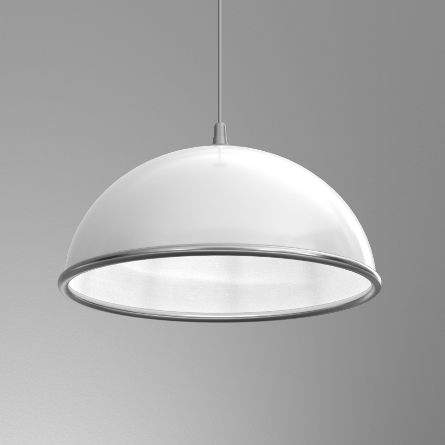 Luster na lanku KITCHEN 1xE27/15W/230V biela/lesklý chróm