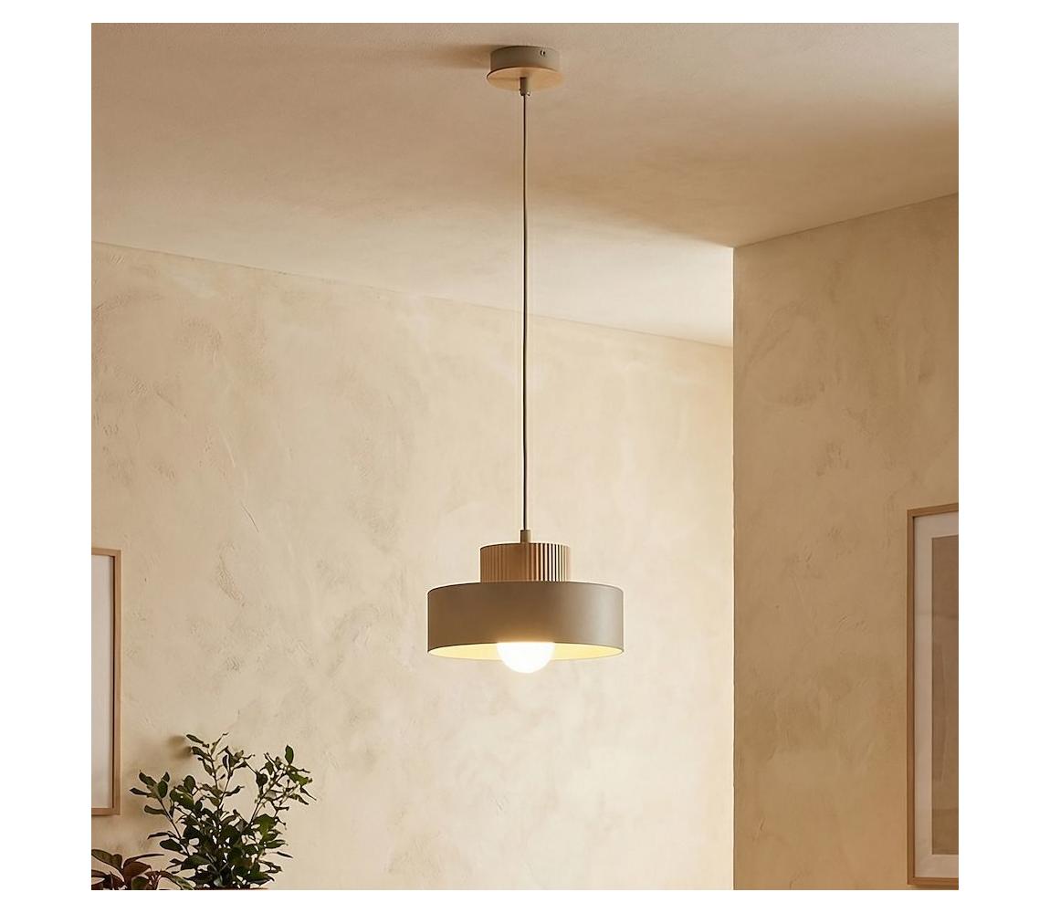 EMIBIG Luster na lanku KIVI 1xE27/15W/230V, béžový 1668/1S