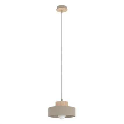 Luster na lanku KIVI 1xE27/15W/230V, béžový