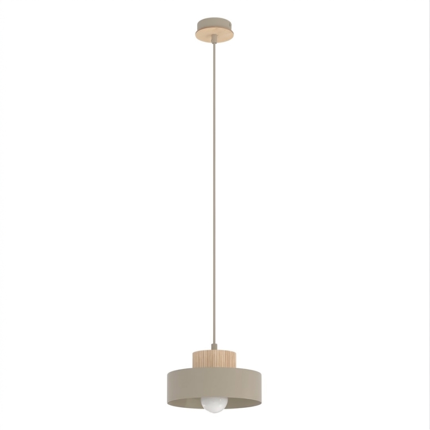 Luster na lanku KIVI 1xE27/15W/230V, béžový