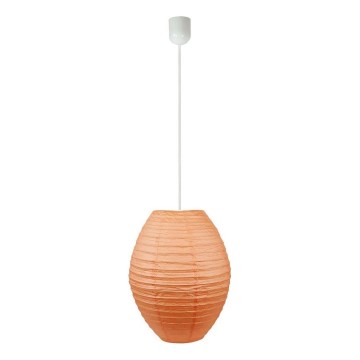 Luster na lanku KOKON 1xE27/60W/230V oranžová