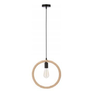 Luster na lanku KOLO 1xE27/40W/230V béžová/čierna