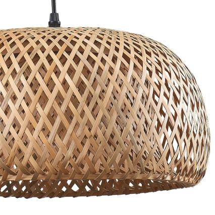 Luster na lanku KORFU 1xE27/20W/230V pr. 38 cm bambus