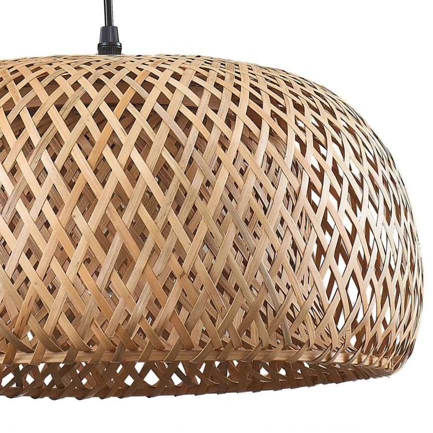Luster na lanku KORFU 1xE27/20W/230V pr. 38 cm bambus