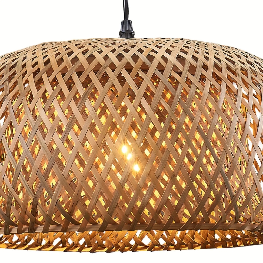 Luster na lanku KORFU 1xE27/20W/230V pr. 38 cm bambus