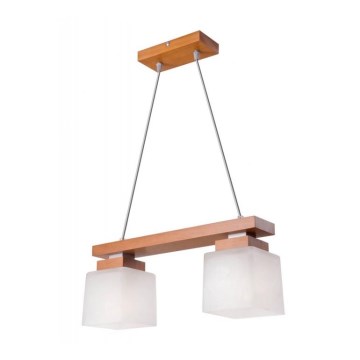Luster na lanku KUBUS 2xE27/60W/230V
