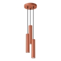 Luster na lanku LAGOS 3xGU10/10W/230V červená