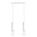 Luster na lanku LAMI 2xGU10/10W/230V biela