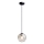 Luster na lanku LATIL 1xE27/60W/230V čierna