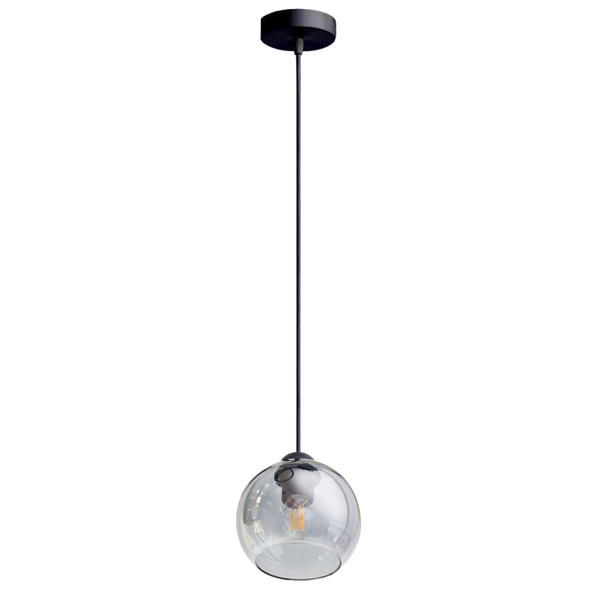 Luster na lanku LATIL 1xE27/60W/230V čierna