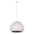 Luster na lanku LAVA 1xE27/15W/230V krémová/čierna