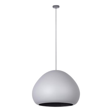 Luster na lanku LAVA 1xE27/15W/230V šedá/čierna
