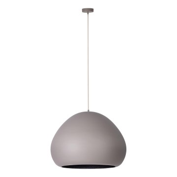 Luster na lanku LAVA 1xE27/15W/230V taupe/čierna