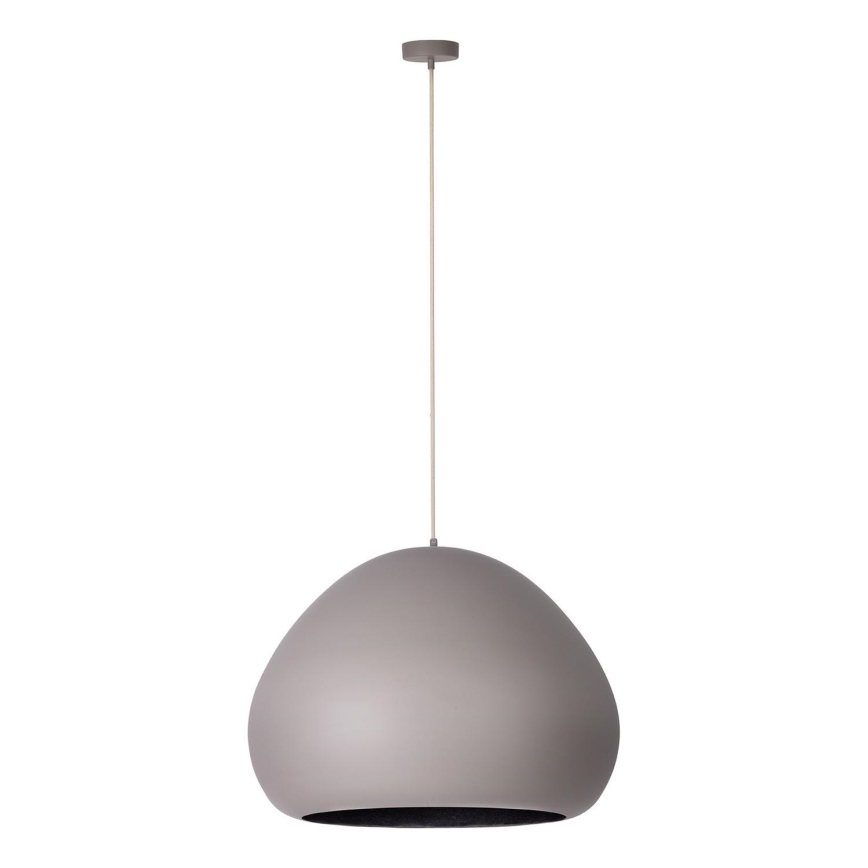 Luster na lanku LAVA 1xE27/15W/230V taupe/čierna