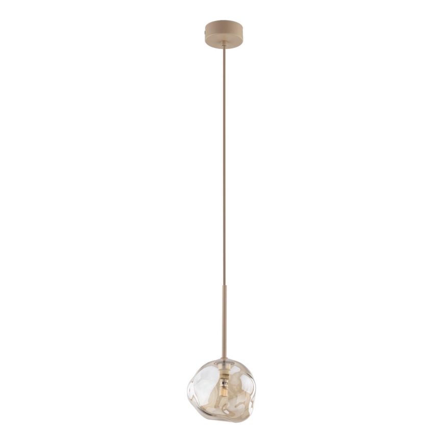 Luster na lanku LAVA 1xG9/8W/230V béžová/dymová béžová
