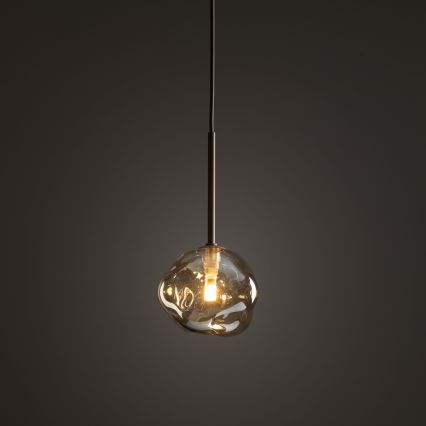Luster na lanku LAVA 1xG9/8W/230V béžová/dymová béžová
