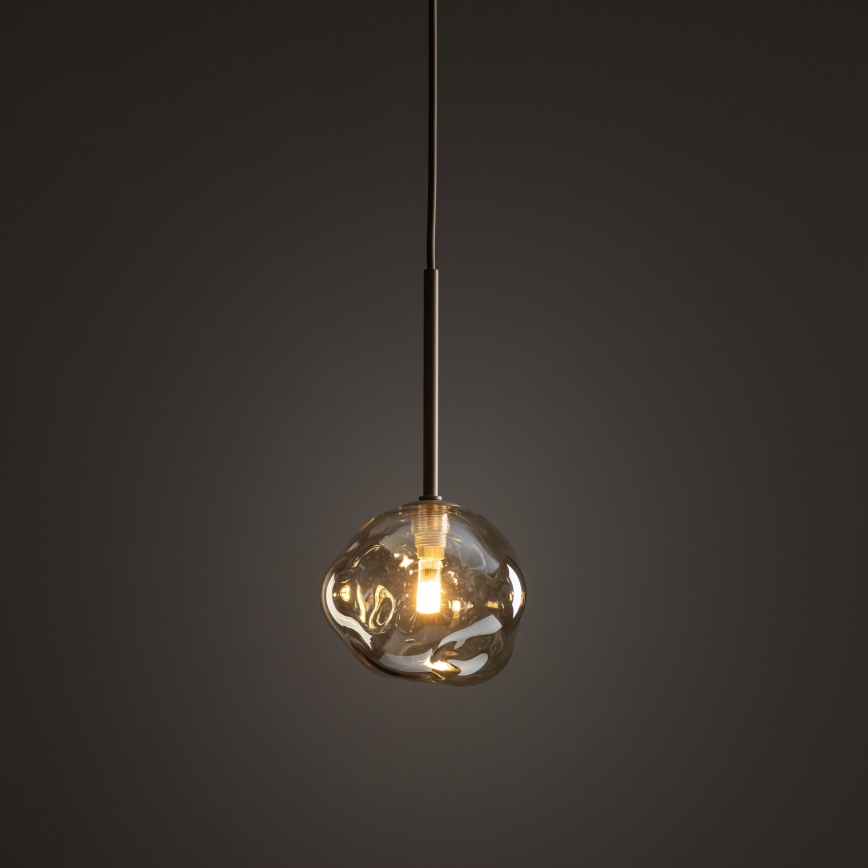 Luster na lanku LAVA 1xG9/8W/230V béžová/dymová béžová