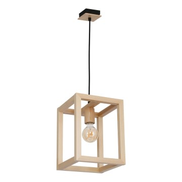 Luster na lanku LEGNO 1xE27/60W/230V