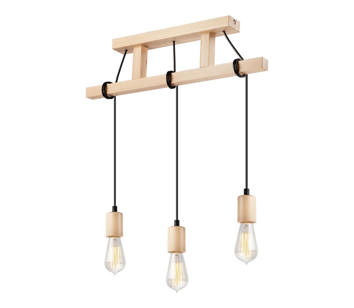 Luster na lanku LEON 3xE27/60W/230V - FSC certifikované