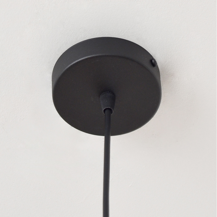 Luster na lanku LILI 1xE27/15W/230V čierna/šedá