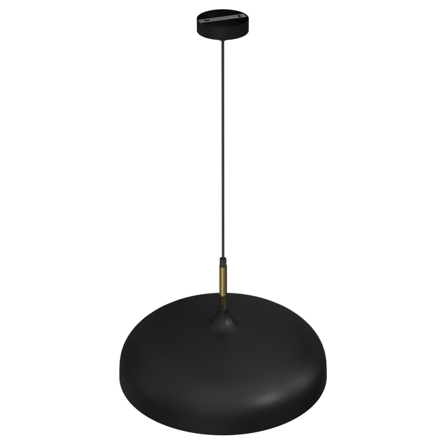 Luster na lanku LINCOLN 1xE27/60W/230V pr. 45 cm čierna