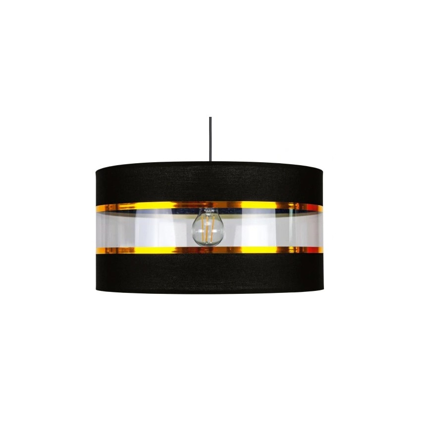 Luster na lanku LIND 1xE27/60W/230V čierna