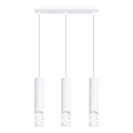 Luster na lanku LIRO 3xGU10/10W/230V biela