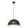 Luster na lanku LISA BLACK 1xE27/60W/230V
