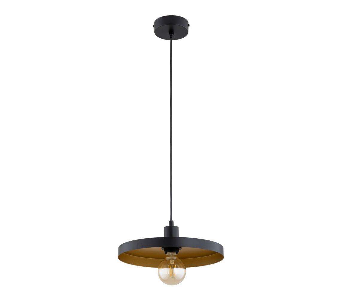 Luster na lanku LITO 1xE27/15W/230V čierny 61611