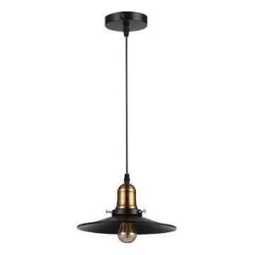 Luster na lanku LOFT 1xE27/60W/230V pr. 22 cm čierna