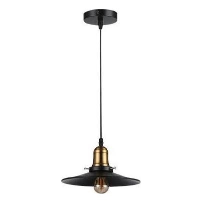 Luster na lanku LOFT 1xE27/60W/230V pr. 22 cm čierna