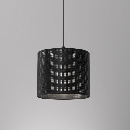 Luster na lanku LOFT SHADE 1xE27/60W/230V pr. 18 cm čierna