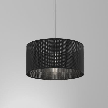 Luster na lanku LOFT SHADE 1xE27/60W/230V pr. 40 cm čierna